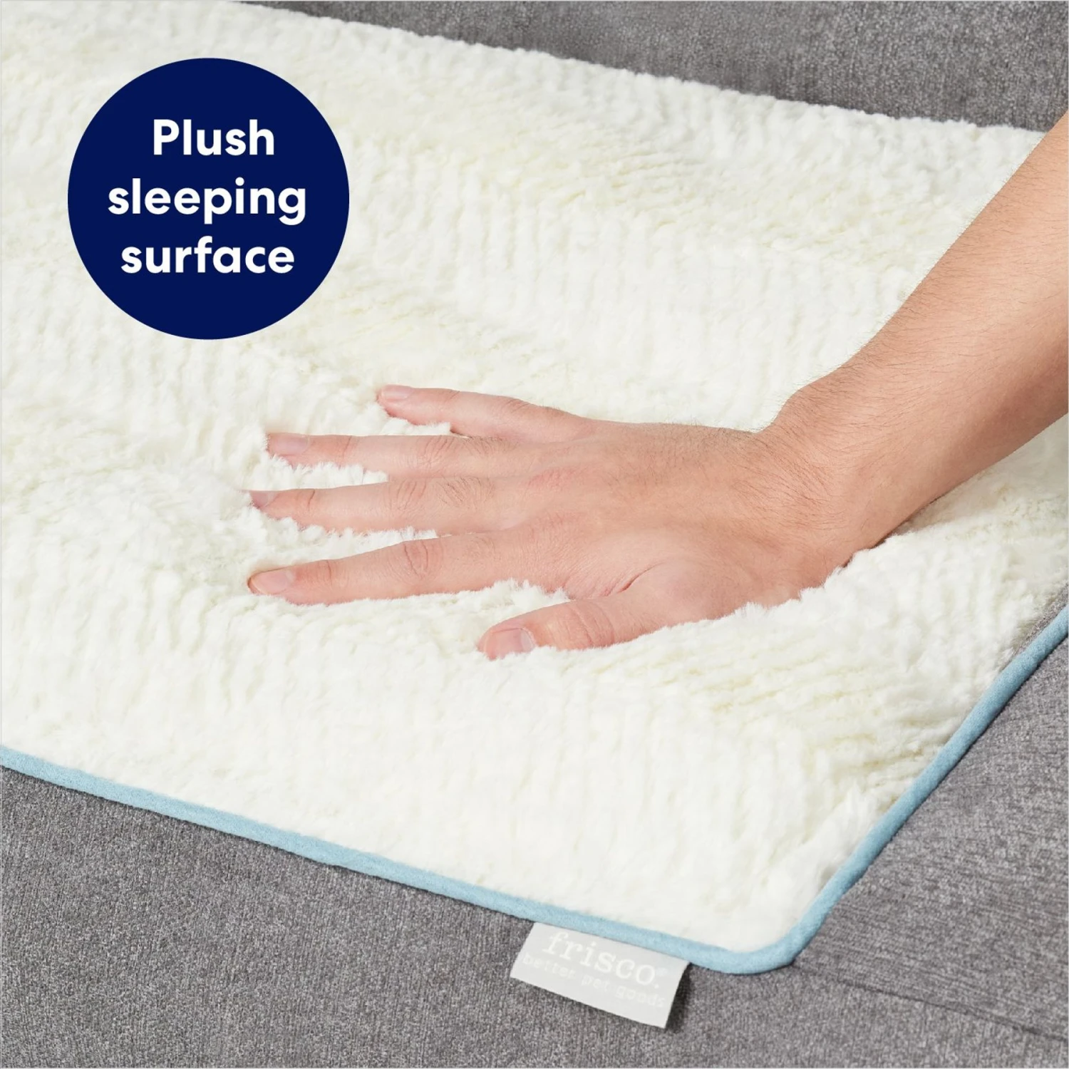 Frisco Plush Orthopedic Bolster Dog Bed W/Removable Cover 6 Frisco Plush Orthopedic Bolster Dog Bed W/Removable Cover - Image 4