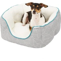 Frisco Square Deep Bolster Cat & Dog Bed -Frisco 144829 PT4. AC SS1800 V1578442895