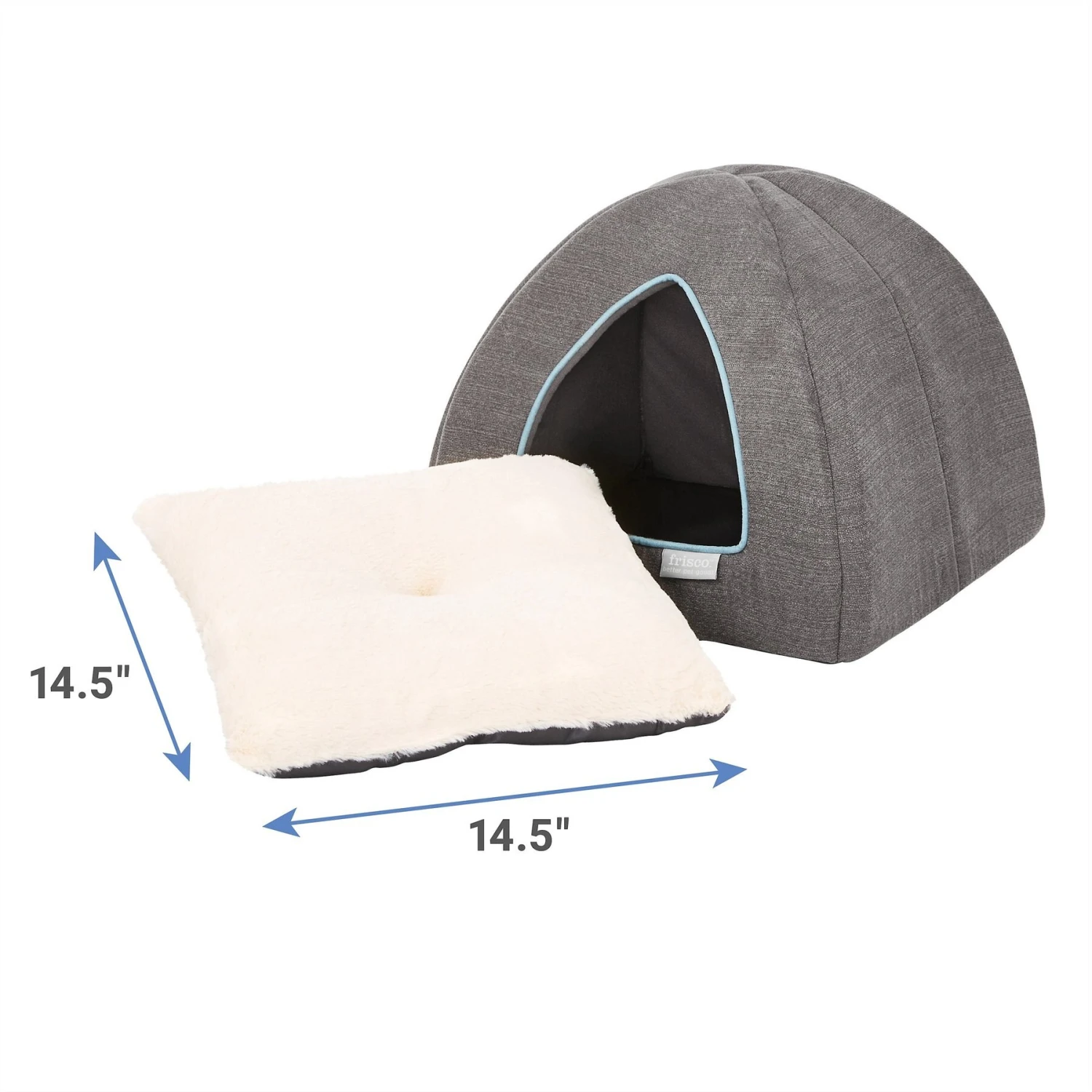 Frisco Igloo Covered Cat & Dog Bed 4 Frisco Igloo Covered Cat & Dog Bed - Image 2