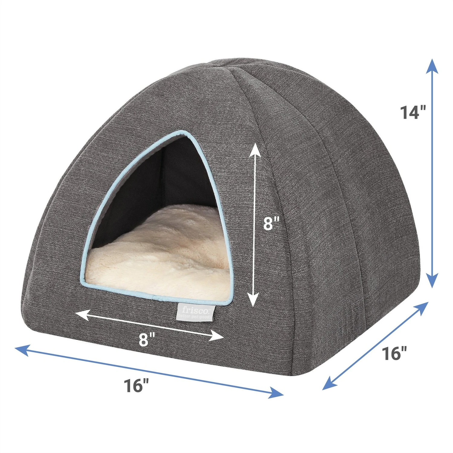 Frisco Igloo Covered Cat & Dog Bed 5 Frisco Igloo Covered Cat & Dog Bed - Image 3
