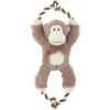 Frisco Monkey Plush With Rope Squeaky Dog Toy -Frisco 147067 Main. AC SS1800 V1539286337