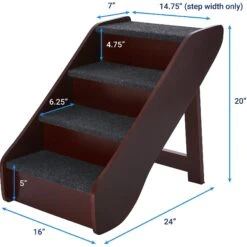 Frisco Deluxe Foldable Wooden Carpeted Cat & Dog Stairs 9 Frisco Deluxe Foldable Wooden Carpeted Cat & Dog Stairs -Frisco 156781 PT3. AC SS1800 V1569621868