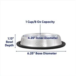 Frisco Non-Skid Stainless Steel Bowl -Frisco 159860 PT1. AC SS1800 V1692728194