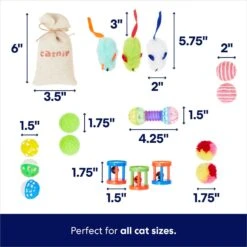 Frisco Plush, Teaser, Ball & Tunnel Variety Pack Cat Toy With Catnip 11 Frisco Plush, Teaser, Ball & Tunnel Variety Pack Cat Toy With Catnip -Frisco 169688 PT3. AC SS1800 V1692190912