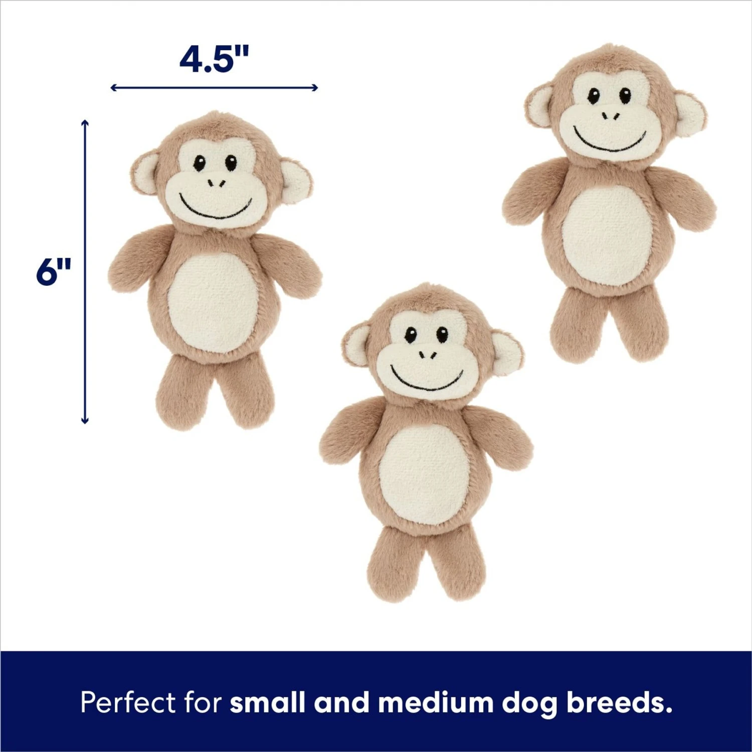 Frisco Monkeys In Tree Hide & Seek Puzzle Plush Squeaky Dog Toy Refills 4 Frisco Monkeys In Tree Hide & Seek Puzzle Plush Squeaky Dog Toy Refills - Image 2
