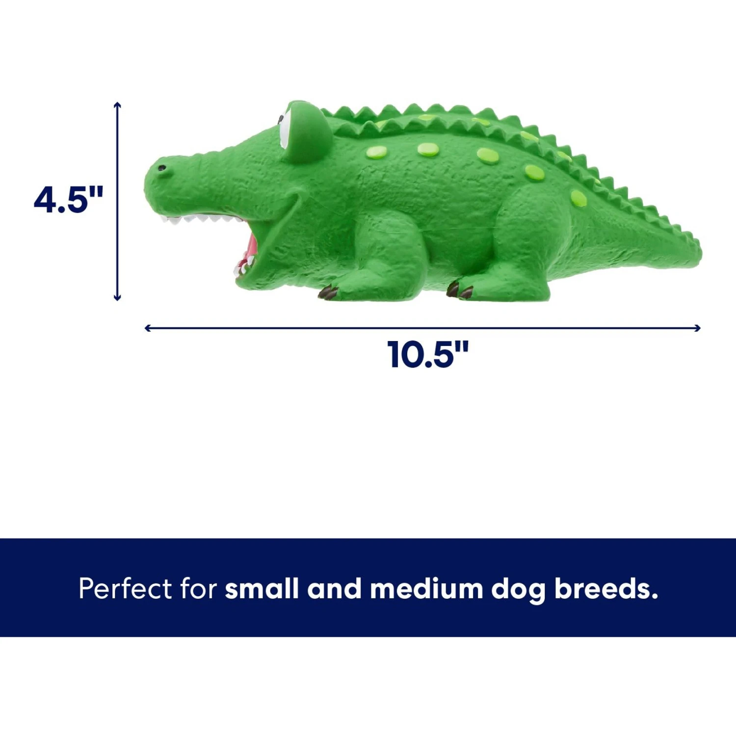 Frisco Alligator Latex Squeaky Dog Toy 4 Frisco Alligator Latex Squeaky Dog Toy - Image 2