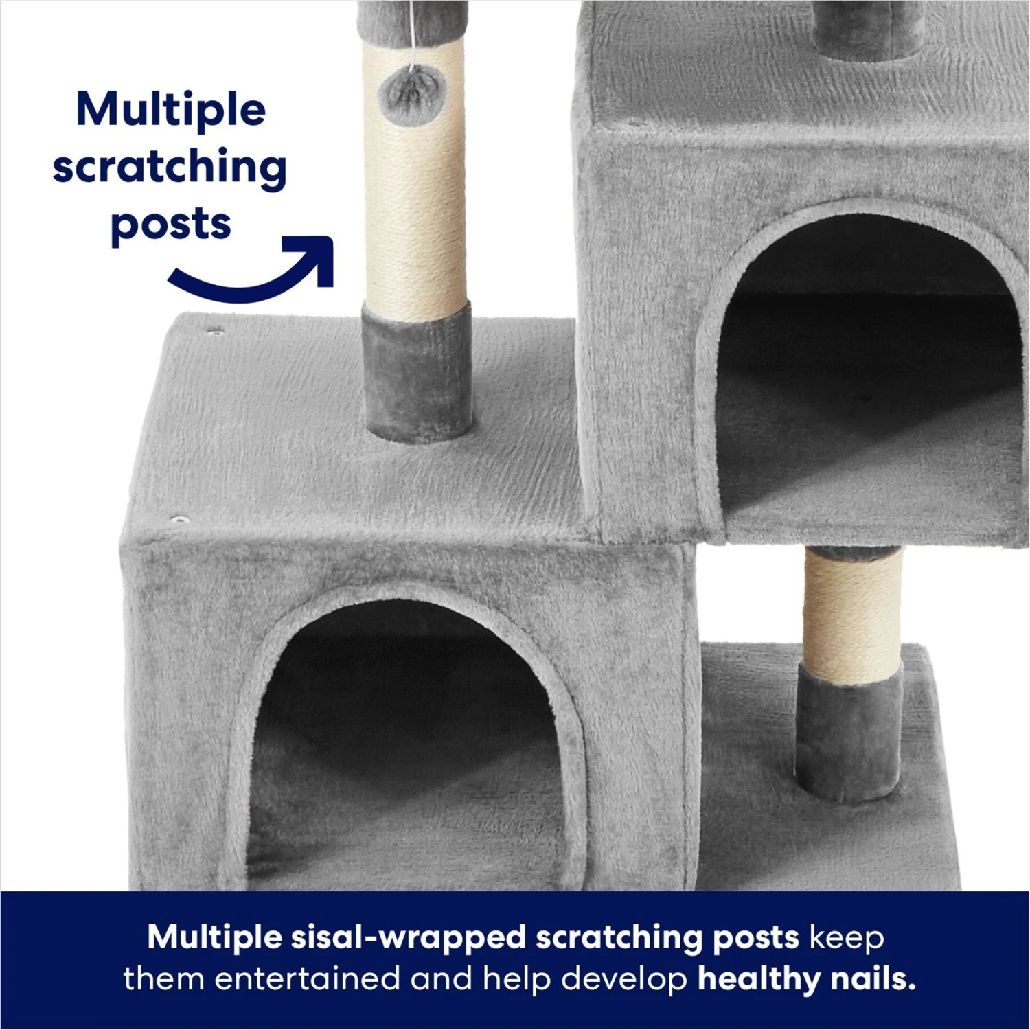 Frisco 33-in Faux Fur Cat Tree & Condo 5 Frisco 33-in Faux Fur Cat Tree & Condo - Image 3