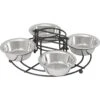 Frisco Multi Pet Feeding 4-Bowls Stainless Steel Dog & Cat Bowls, 0.5 Cup -Frisco 213787 MAIN. AC SS1800 V1598450204
