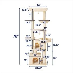 Frisco 76-in XXL Heavy Duty Cat Tree -Frisco 214394 PT1. AC SS1800 V1687792325