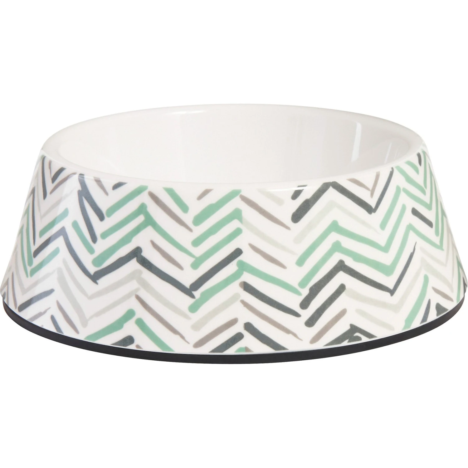Frisco Chevron Brushed Melamine Bowl 3 Frisco Chevron Brushed Melamine Bowl