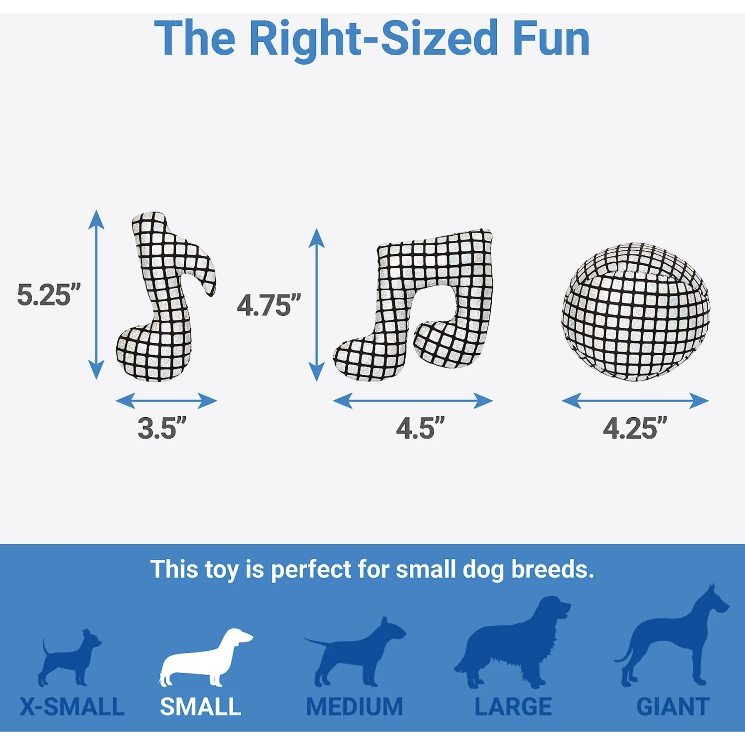 Frisco Retro Plush Squeaky Disco Dog Toy 4 Frisco Retro Plush Squeaky Disco Dog Toy - Image 2