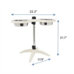 Frisco Adjustable Stainless Steel Double Elevated Dog Bowls -Frisco 232097 PT6. AC SS1800 V1605747106