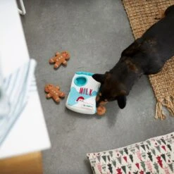 Frisco Holiday Milk & Gingerbread Cookies Hide & Seek Puzzle Plush Squeaky Dog Toy -Frisco 233262 PT5. AC SS1800 V1665759769