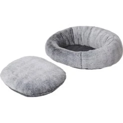 Frisco Plush Camel Back Donut Bolster Cat & Dog Bed -Frisco 235028 PT5. AC SS1800 V1600389402