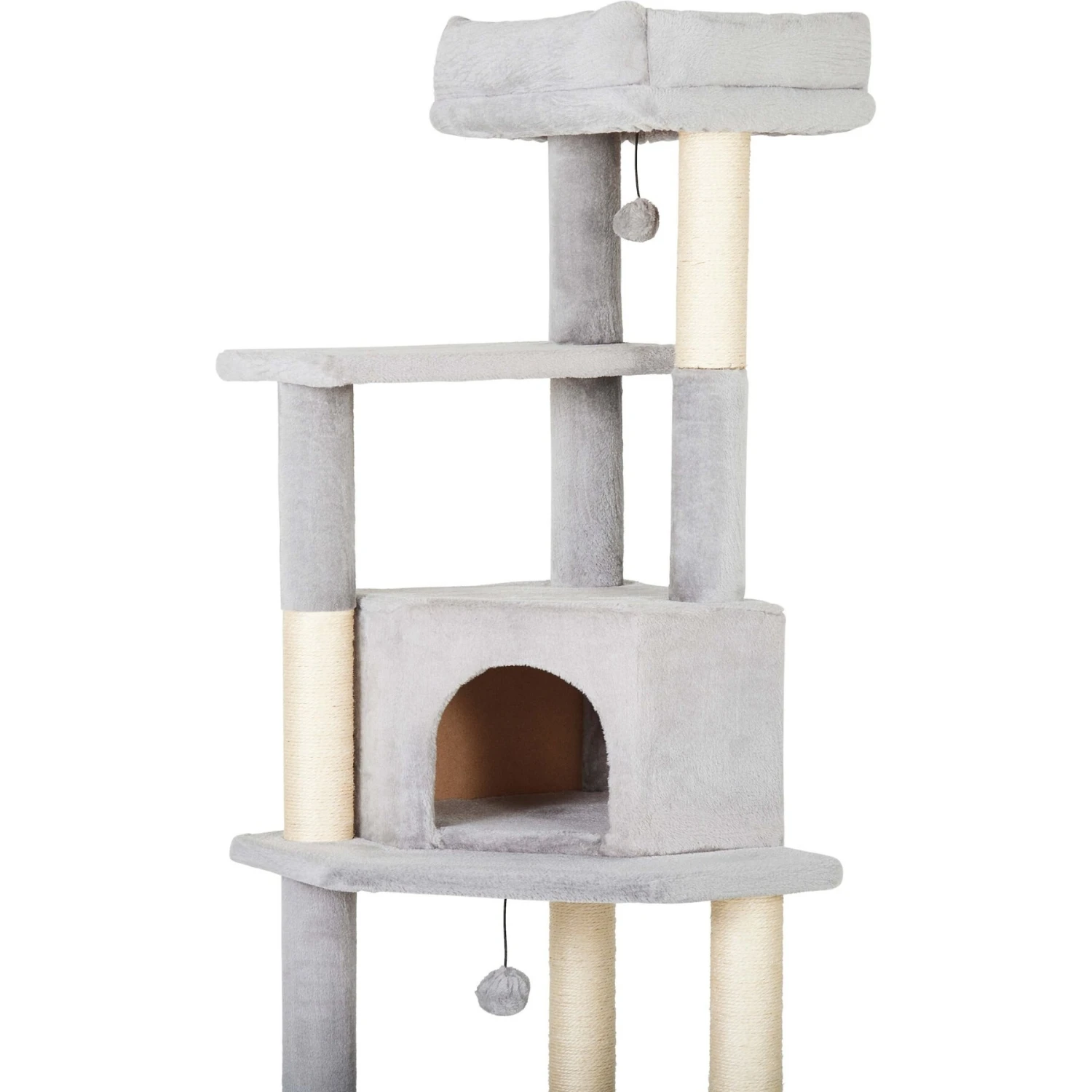 Frisco 80-in Faux Fur Cat Tree & Condo 7 Frisco 80-in Faux Fur Cat Tree & Condo - Image 5