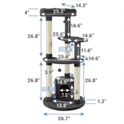 Frisco Heavy Duty Faux Fur Cat Tree & Condo -Frisco 238157 PT1. AC SS1800 V1617026122
