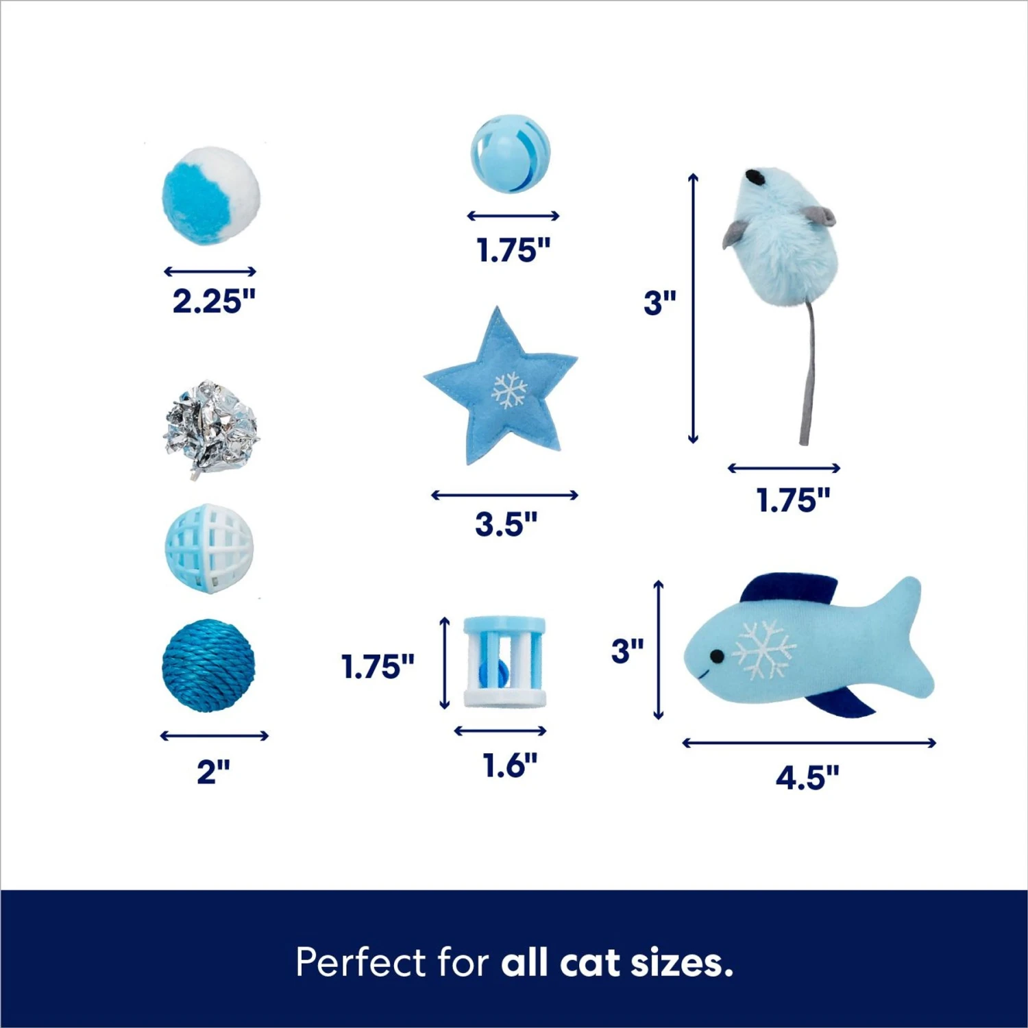 Frisco Holiday Stocking Variety Pack Cat Toy With Catnip, 25 Count 5 Frisco Holiday Stocking Variety Pack Cat Toy With Catnip, 25 Count - Image 3