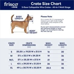 Frisco Heavy Duty All-in-1 Multi-Stage 3 Door Collapsible Wire Dog Crate -Frisco 247915 PT2. AC SS1800 V1611265566