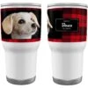 Frisco Double Walled Red Plaid Personalized Tumbler, 30-oz Cup -Frisco 249346 MAIN. AC SS1800 V1631739076