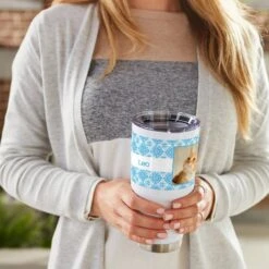 Frisco Double Walled Boho Damask Personalized Tumbler, 30-oz Cup -Frisco 250749 PT4. AC SS1800 V1610754720