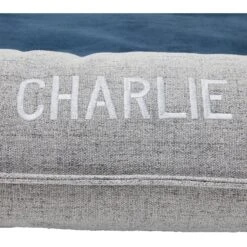 Frisco Orthopedic Personalized Bolster Dog Bed W/Removable Cover, Harbour Blue, Large -Frisco 252617 PT5. AC SS1800 V1604532720