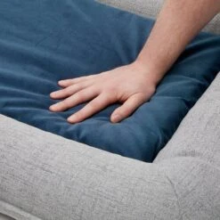 Frisco Orthopedic Personalized Bolster Dog Bed W/Removable Cover, Harbour Blue, Large -Frisco 252617 PT6. AC SS1800 V1604529734