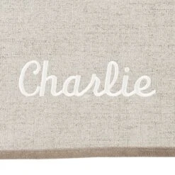 Frisco Faux Linen Personalized Dog & Cat Blanket, Beige, Large -Frisco 252621 PT5. AC SS1800 V1604701024