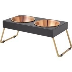 Frisco Copper Stainless Steel Elevated Foldable Double Dog & Cat Bowls 16 Frisco Copper Stainless Steel Elevated Foldable Double Dog & Cat Bowls -Frisco 253060 PT6. AC SS1800 V1616595426