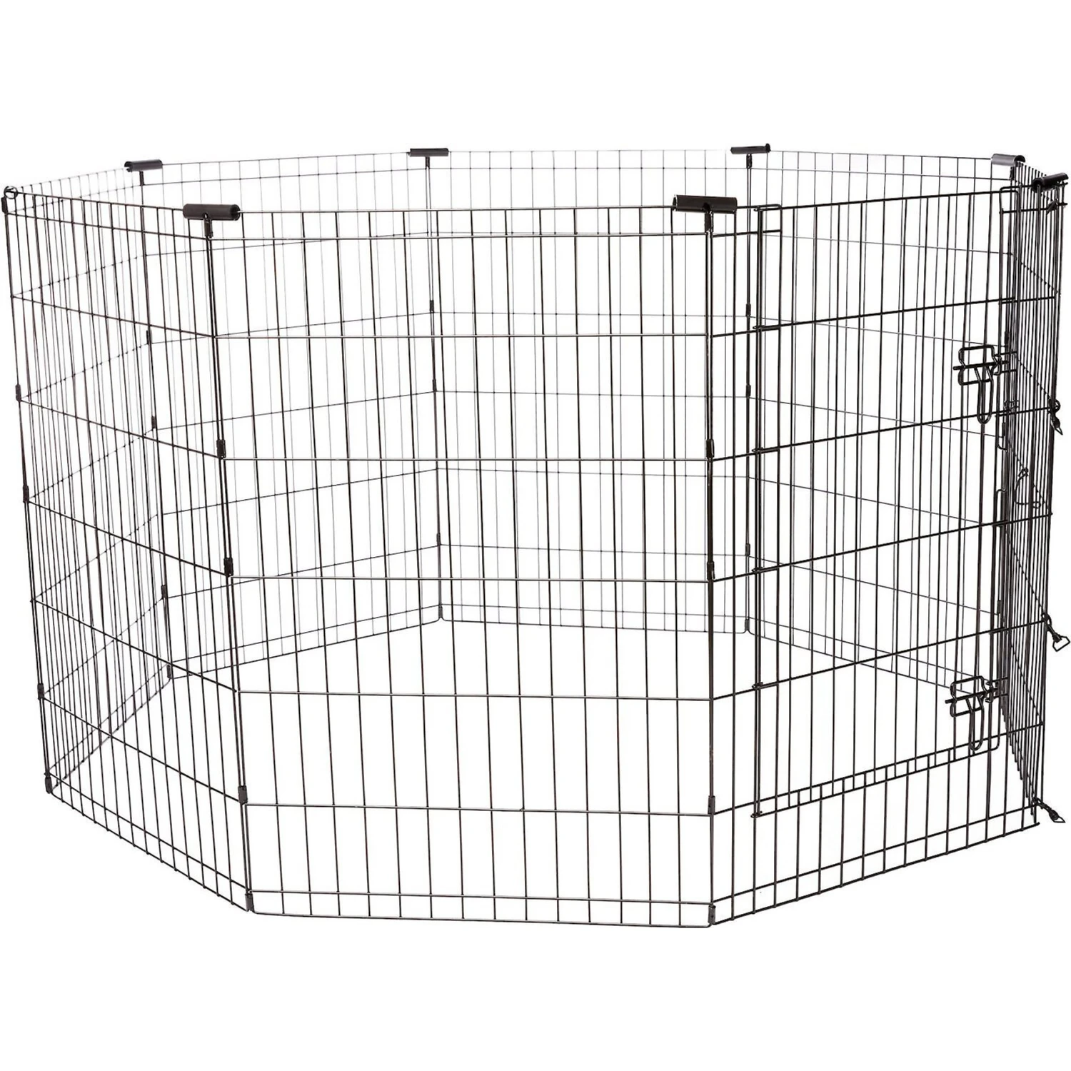 Frisco Heavy Duty Fold & Carry Double Door Collapsible Wire Dog Crate & Frisco Wire Dog & Small Pet Exercise Pen With Step-Through Door 6 Frisco Heavy Duty Fold & Carry Double Door Collapsible Wire Dog Crate & Frisco Wire Dog & Small Pet Exercise Pen With Step-Through Door - Image 4