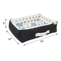 Frisco Indoor/Outdoor Modern Cuddler Bolster Cat & Dog Bed -Frisco 262146 PT1. AC SS1800 V1619643963