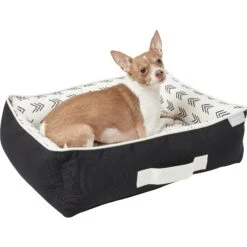 Frisco Indoor/Outdoor Modern Cuddler Bolster Cat & Dog Bed -Frisco 262146 PT2. AC SS1800 V1619536116
