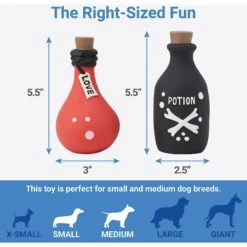 Frisco Magic Potions Latex Squeaky Dog Toy, 2 Count 6 Frisco Magic Potions Latex Squeaky Dog Toy, 2 Count -Frisco 265632 PT1. AC SS1800 V1623351742