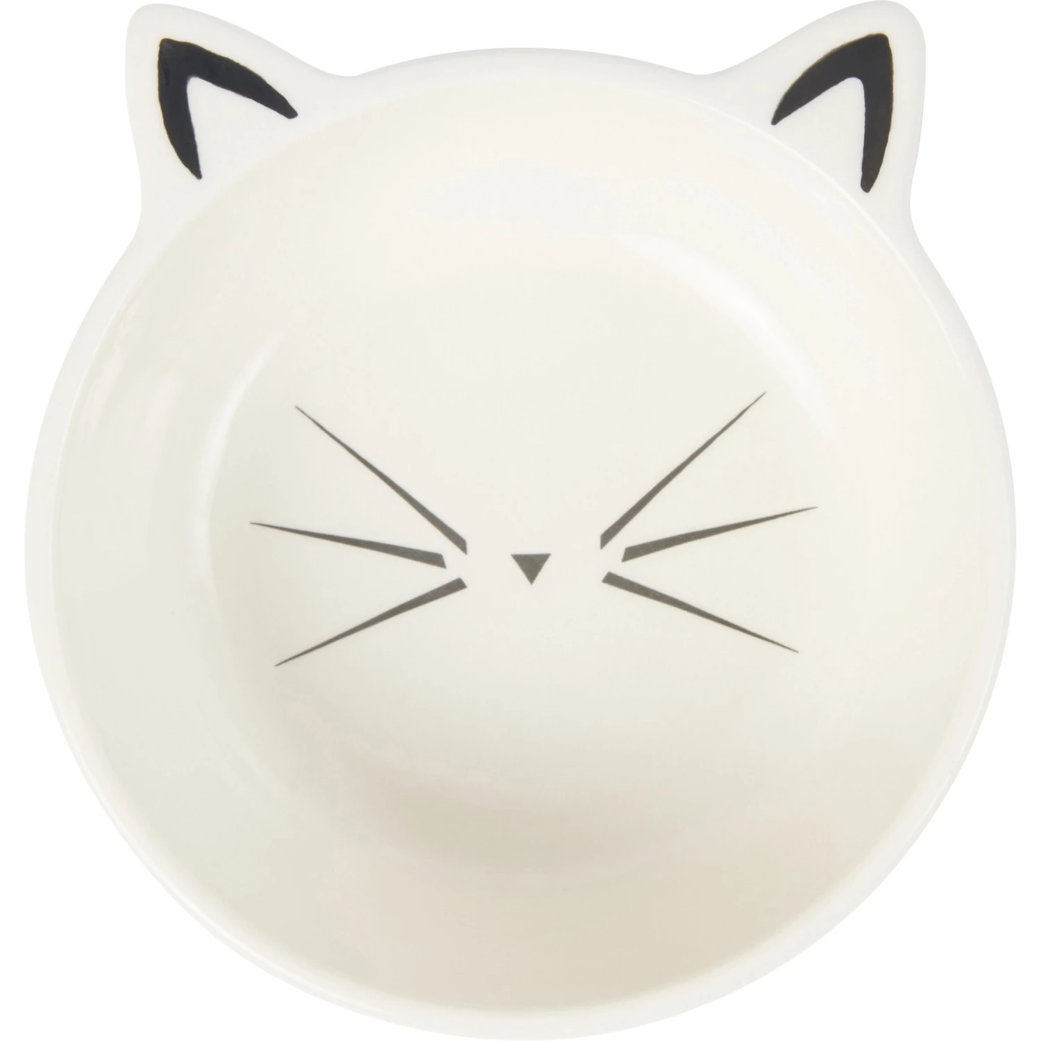 Frisco Cat Face Non-skid Ceramic Cat Bowl, White 3 Frisco Cat Face Non-skid Ceramic Cat Bowl, White