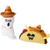 Frisco Halloween Fiesta Ghost & Taco Plush Cat Toy With Catnip, 2 Count -Frisco 270319 MAIN. AC SS1800 V1621949321