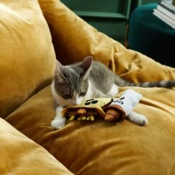 Frisco Halloween Fiesta Ghost & Taco Plush Cat Toy With Catnip, 2 Count 8 Frisco Halloween Fiesta Ghost & Taco Plush Cat Toy With Catnip, 2 Count -Frisco 270319 PT3. AC SS1800 V1624824867