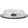 Frisco Fish Print Non-Skid Stainless Steel Dish Cat Bowl -Frisco 277583 MAIN. AC SS1800 V1627933347