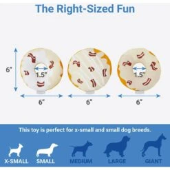 Frisco Fall Maple Bacon Donuts Plush Squeaky Dog Toy, 3 Count 8 Frisco Fall Maple Bacon Donuts Plush Squeaky Dog Toy, 3 Count -Frisco 285613 PT2. AC SS1800 V1633969278