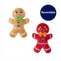 Frisco Holiday Naughty Or Nice Gingerbread Man Reversible Plush Squeaky Dog Toy 10 Frisco Holiday Naughty Or Nice Gingerbread Man Reversible Plush Squeaky Dog Toy -Frisco 287217 PT2. AC SS1800 V1695045721
