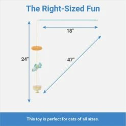 Frisco Holiday Hanukkah Teaser Cat Toy With Catnip, 2 Count -Frisco 287277 PT2. AC SS1800 V1637704366