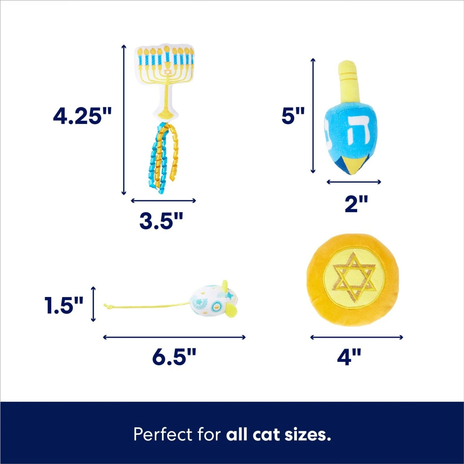 Frisco Holiday 8 Days Of Hanukkah Cardboard Calendar With Toys For Cats 4 Frisco Holiday 8 Days Of Hanukkah Cardboard Calendar With Toys For Cats - Image 2