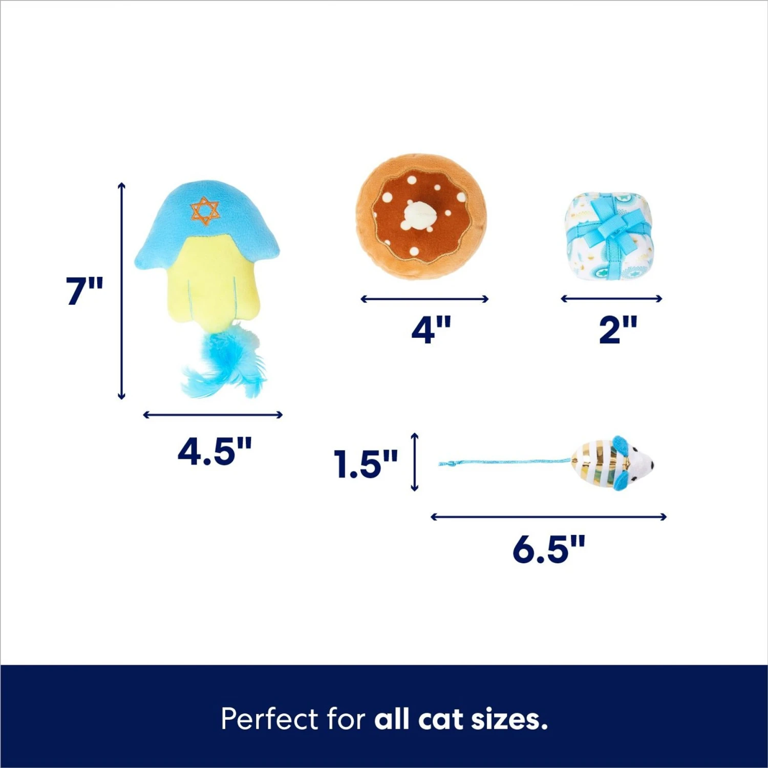 Frisco Holiday 8 Days Of Hanukkah Cardboard Calendar With Toys For Cats 5 Frisco Holiday 8 Days Of Hanukkah Cardboard Calendar With Toys For Cats - Image 3