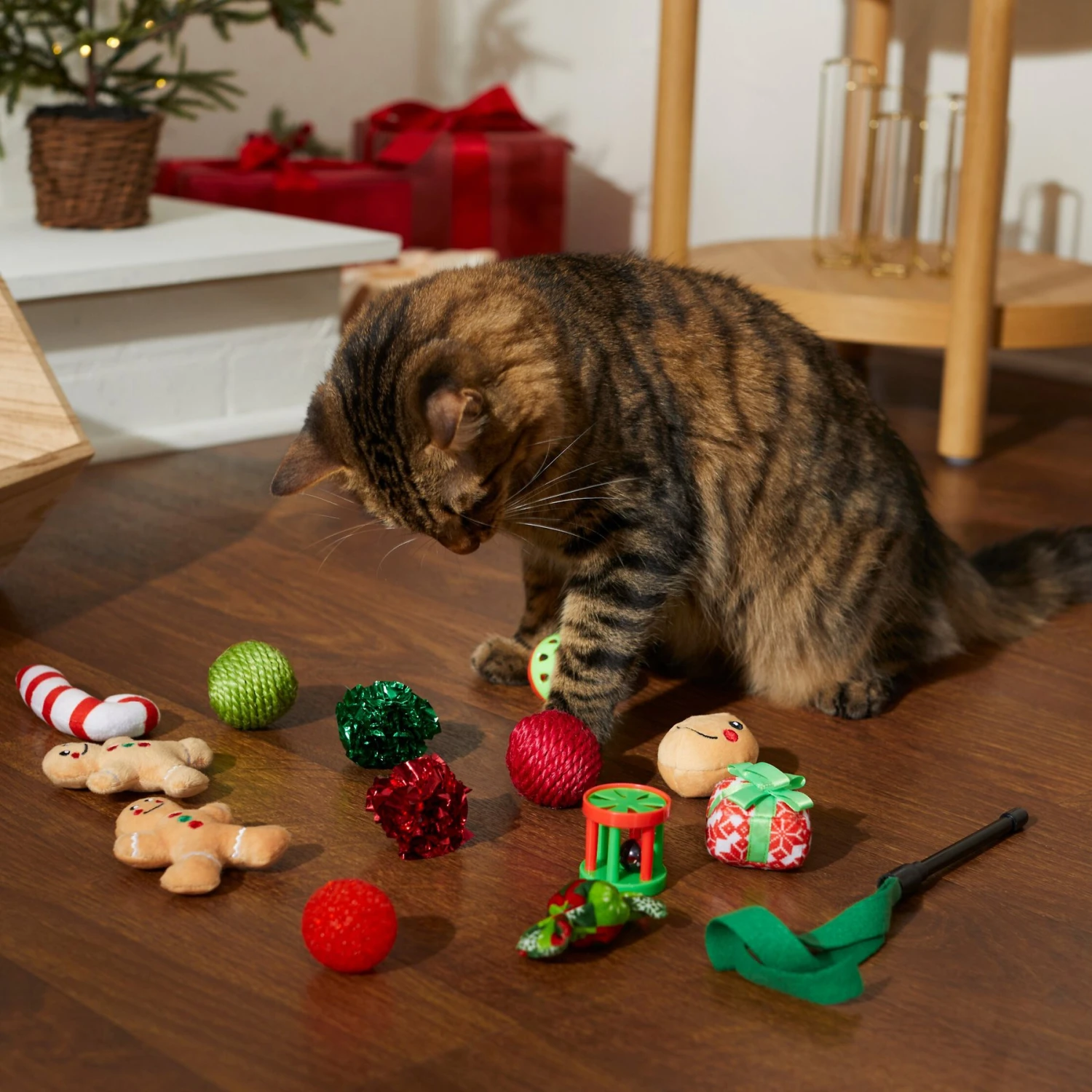 Frisco Holiday Festive Red Variety Pack Gift Box Cat Toy With Catnip, 14 Count 6 Frisco Holiday Festive Red Variety Pack Gift Box Cat Toy With Catnip, 14 Count - Image 4
