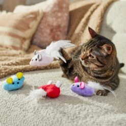 Frisco Valentine Heart Mice Plush Cat Toy With Catnip 8 Frisco Valentine Heart Mice Plush Cat Toy With Catnip -Frisco 298954 PT3. AC SS1800 V1701364814