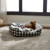Frisco Buffalo Check Cuddler Pet Bed & Gift Set, Black & White 2 Frisco Buffalo Check Cuddler Pet Bed & Gift Set, Black & White -Frisco 299397 MAIN. AC SS1800 V1639093641