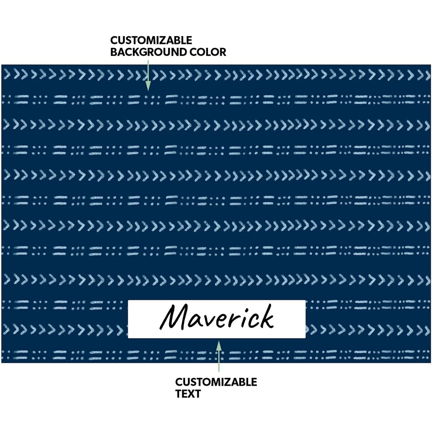 Frisco Mudcloth Personalized Dog & Cat Placemat 4 Frisco Mudcloth Personalized Dog & Cat Placemat - Image 2