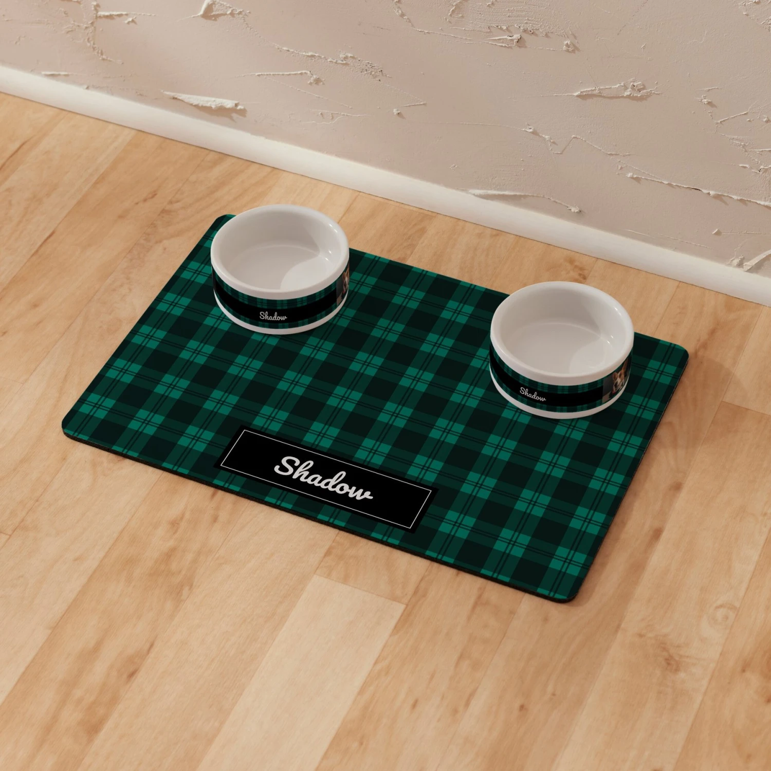 Frisco Plaid Personalized Dog & Cat Placemat 7 Frisco Plaid Personalized Dog & Cat Placemat - Image 5
