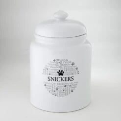 Frisco Ceramic Paw Personalized Treat Jar, 13 Cup, 104oz -Frisco 301183 PT4. AC SS1800 V1630554432