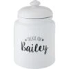Frisco Ceramic "Treats For" Personalized Treat Jar, 13 Cup, 104oz