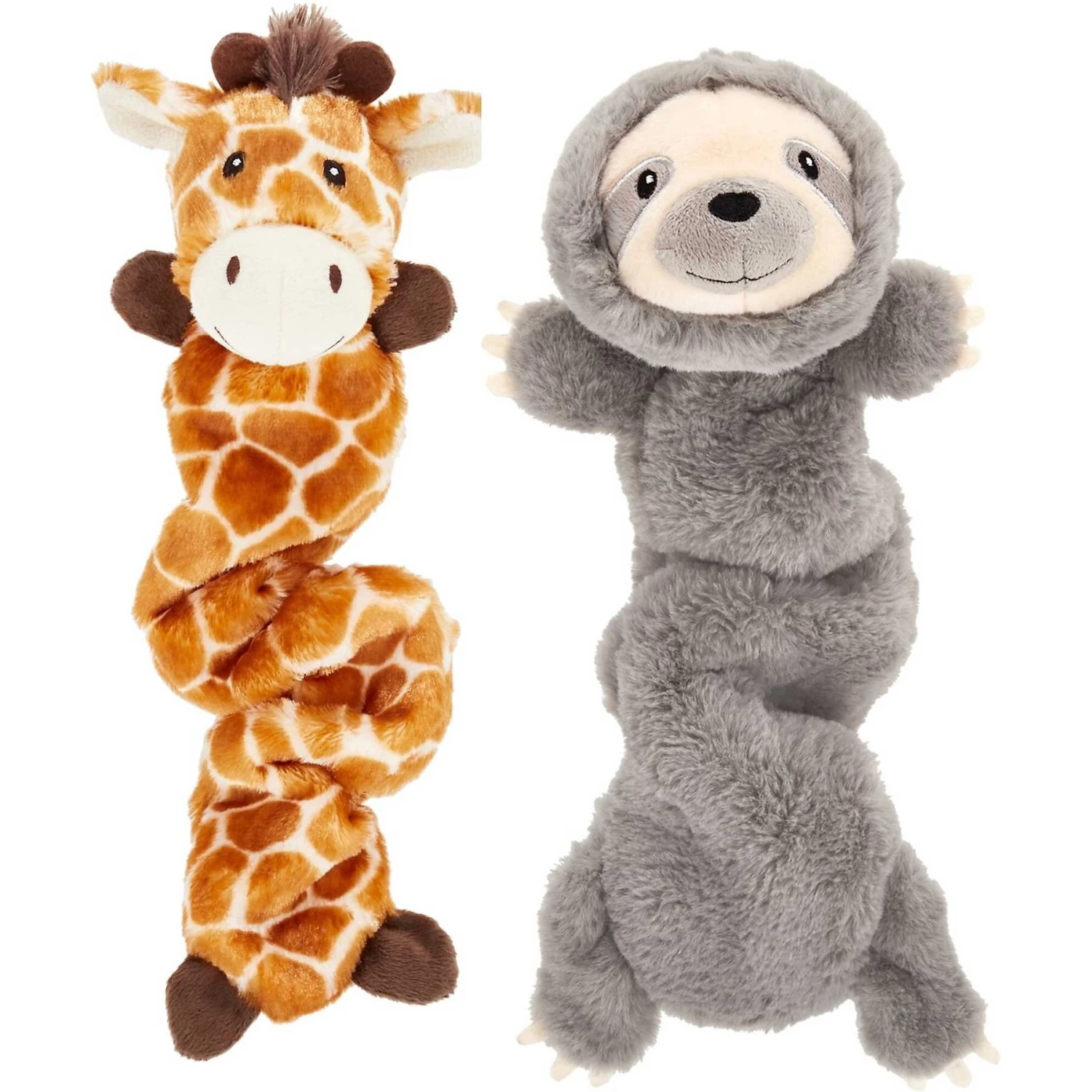 Frisco Giraffe Bungee Plush Squeaky Dog Toy & Frisco Sloth Bungee Plush Squeaky Dog Toy 3 Frisco Giraffe Bungee Plush Squeaky Dog Toy & Frisco Sloth Bungee Plush Squeaky Dog Toy