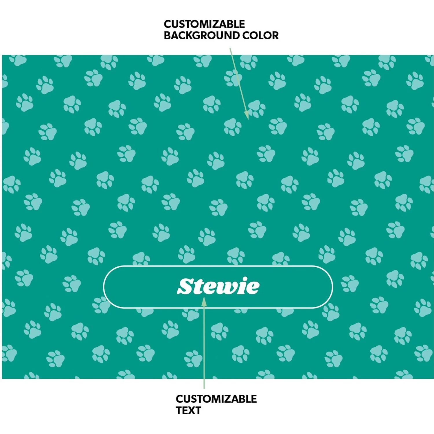 Frisco Personalized Paws Sherpa Cat & Dog Blanket, 30" X 40" 6 Frisco Personalized Paws Sherpa Cat & Dog Blanket, 30" X 40" - Image 4